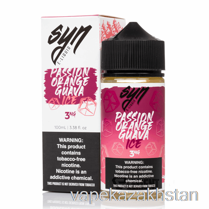 Vape Kazakhstan ICE Passion Orange Guava - Syn Liquids - 100mL 3mg